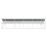 Against Wall Chicken Coop Silver 1000 x 200 x 215 cm 3434739