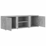 TV Cabinet Concrete Grey 120x34x37 cm Engineered Wood 801165