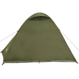 Camping Tent Dome 4-Person Olive Green Waterproof 4009618