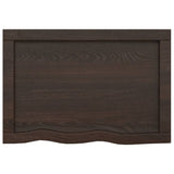ZNTS Bathroom Countertop Dark Brown 60x40x cm Treated Solid Wood 3156201