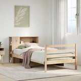 Bookcase Bed without Mattress 100x200 cm Solid Wood Pine 3321877