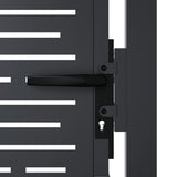 Garden Gate Anthracite 100x175 cm Steel Square Design 153194