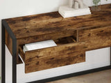 End Table Smoke Oak 100 x 36 x 75 cm Engineered Wood 886698