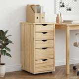 Cabinet Brown 34 x 39 x 61.5 cm Solid Pine Wood 42032390