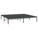 Metal Bed Frame without Mattress Black 193x203cm 350852