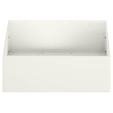 Garden Planter White 60 x 60 x 20 cm Cold-rolled Steel 8004996