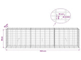 Gabion with 5 mm Wire and 5x10 cm Mesh 150x30x50 cm 3464613
