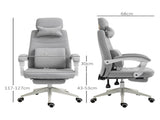Office Chair, Ergonomic Desk Chair, High Back Fabric Work Chair with 160&deg Reclining Backrest, T3398P328209