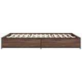 Bed Frame without Mattress Brown Oak 120x190 cm Small Double 3279866