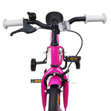 Kids Bike 12 Inches for 2-4 Years Old Dark Pink 42009690