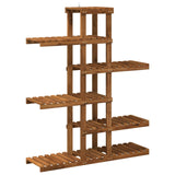 Plant Stand Natural 93 x 25 x 114.5 cm Solid Acacia Wood 903098