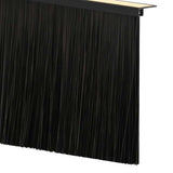 Self-adhesive Door Brush Seals 12 pcs Black 100 cm 42019580