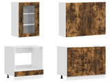 Kitchen Unit KALMAR 8 pcs Smoked Oak Engineered Wood 3438376