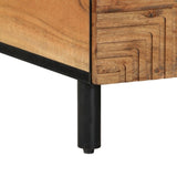 ZNTS Coffee Table 80x54x40 cm Solid Wood Acacia 4017769