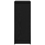 Shoe Cabinet Black Oak 29.5x34x76 cm Engineered Wood 861860