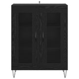 Sideboard Black Oak 69.5 x 34 x 90 cm Engineered Wood 887203