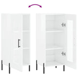Sideboard High Gloss White 34.5x34x90 cm Engineered Wood 828806