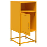 Bedside Cabinets 2 pcs Mustard Yellow 36x39x78 cm Steel 846573