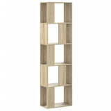 Bookcase 5-Tier Sonoma Oak 45x23.5x162.5 cm Engineered Wood 852782