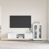 TV Cabinet Set with Drawer FLORIN 3 pcs White Engineered Wood 3397934