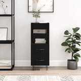 ZNTS Sideboard Black 34.5x34x90 cm Engineered Wood 828661
