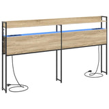Headboard with Shelf Sonoma oak 180 cm Engineered wood 859711