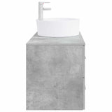 Bathroom Furniture Set 2 pcs Concrete Grey Engineered Wood 3403987