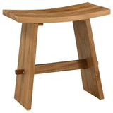 Bathroom Stool Brown 50 x 29.5 x 50.5 cm Solid Teak Wood 42015925