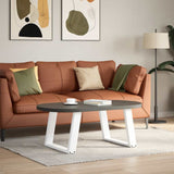 Coffee Table Legs U-Shaped 2 pcs White 60x cm Steel 4012769