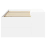 Kids'High Bed Frame with Desk White 80 x 200 cm 3422643