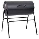Outdoor Grill 3 pcs 80 x 73 x 90 cm Black Metal 3443019