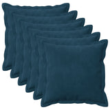 Cushion with Pillow HOUTEN 6 pcs Blue Velvet 934616