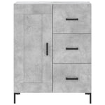 Highboard Concrete Grey 69.5x34x180 cm Engineered Wood 3190025