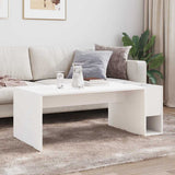 Coffee Table White 101.5 x 50 x 37 cm Engineered Wood 891192