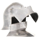 ZNTS Medieval Knight Helmet Antique Replica LARP Silver Steel 286220