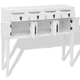 ZNTS Sideboard Chinese Style Solid Wood White 242647