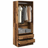 Wardrobe Old Wood 80x50x200 cm Engineered Wood 3307754
