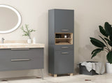 Tall Bathroom Storage Cabinet, Bathroom Storage Unit, Freestanding Bathroom Cabinet with Open T3398P341422