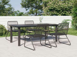 Garden Dining Set Black 3060275