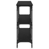 Console Table Black oak 200 x 29 x 75 cm 871321