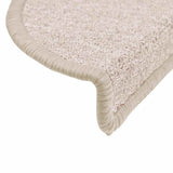 Stair Mats 30 pcs 56x17x3 cm Taupe Half Round 3365739