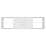 Wall Shelf White 102x30x29 cm Engineered Wood 806256