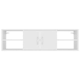 Wall Shelf White 102x30x29 cm Engineered Wood 806256