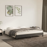 Bed Frame without Mattress Dark Grey Super King Velvet 349852
