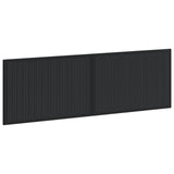Wall-Mounted Headboard EDE Black Engineered Wood 896066