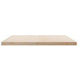 Floor Bed Frame Natural 213.5 x 184 x 9 cm Solid Pine Wood 869742