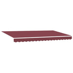 Retractable Awning Manual Burgundy 350x200 cm Fabric 3329667