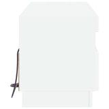 LED TV Cabinet White Engineered Wood 897425
