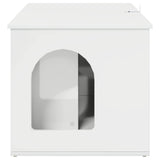 Cat House Gloss White 85 x 55 x 50 cm Engineered Wood 8000729