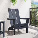 Folding Adirondack Chair Navy Blue 80.5 x 74.5 x 92 cm HDPE 42006618